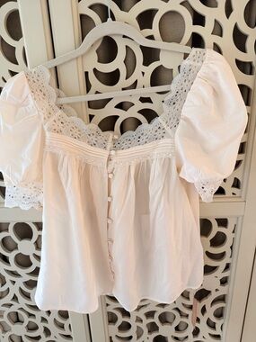 NWT Reformation Wanda Top Ivory